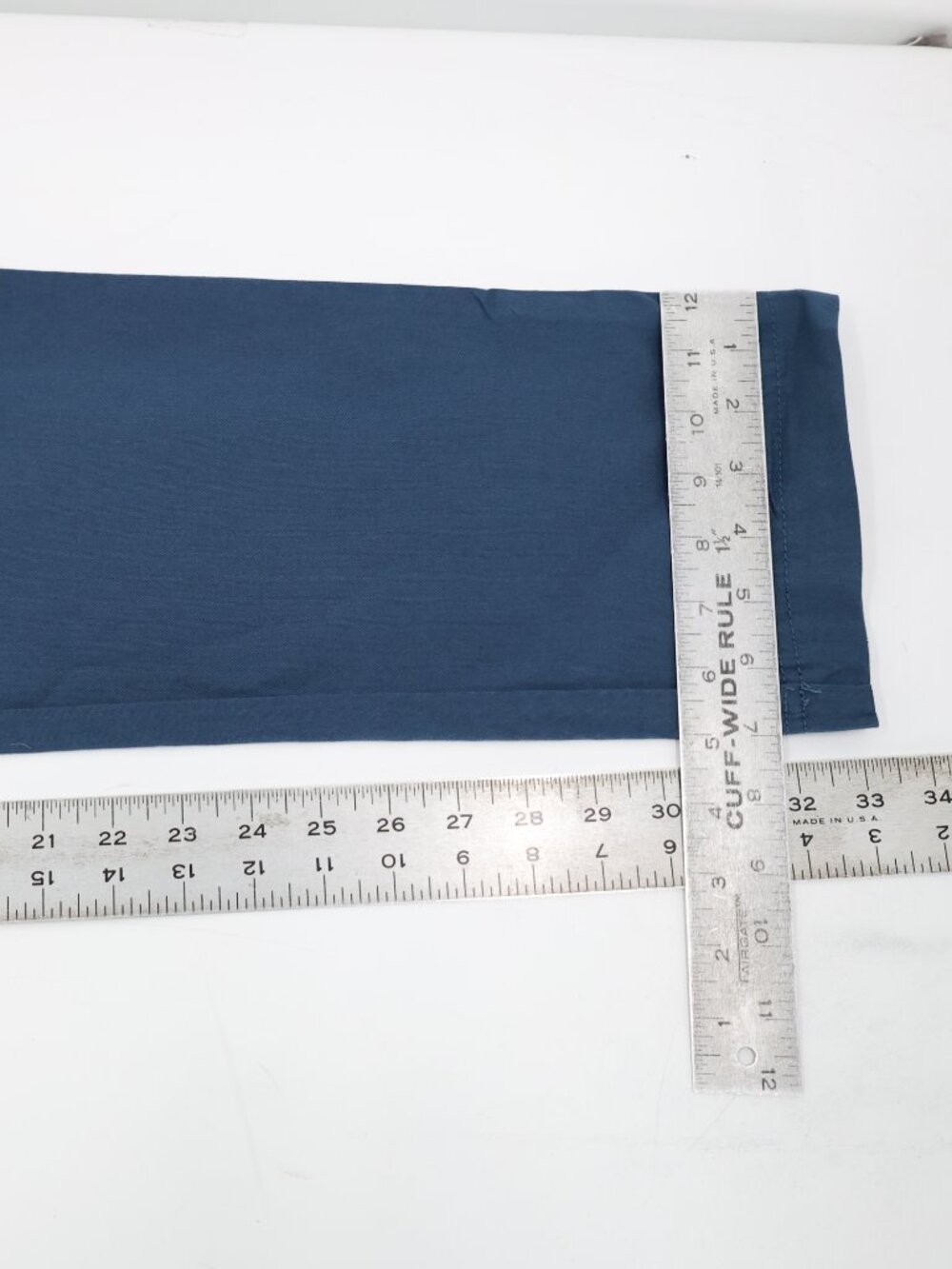 PACT Pants Mens Small L33 Organic Cotton Stretch Elastic Waist Drawstring Blue - Picture 11 of 12